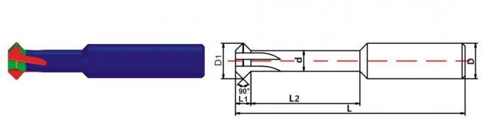 Wxsoon Tialn Coating Cemented Carbide Chamfer End Mills for Steel