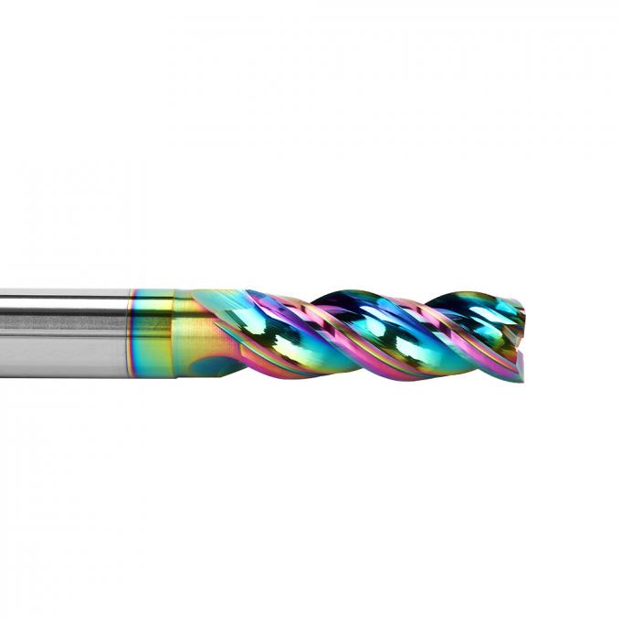45 Spiraalvormige Hoek 3 Fluit Stevig Carbide Endmills voor Aluminiumlegering